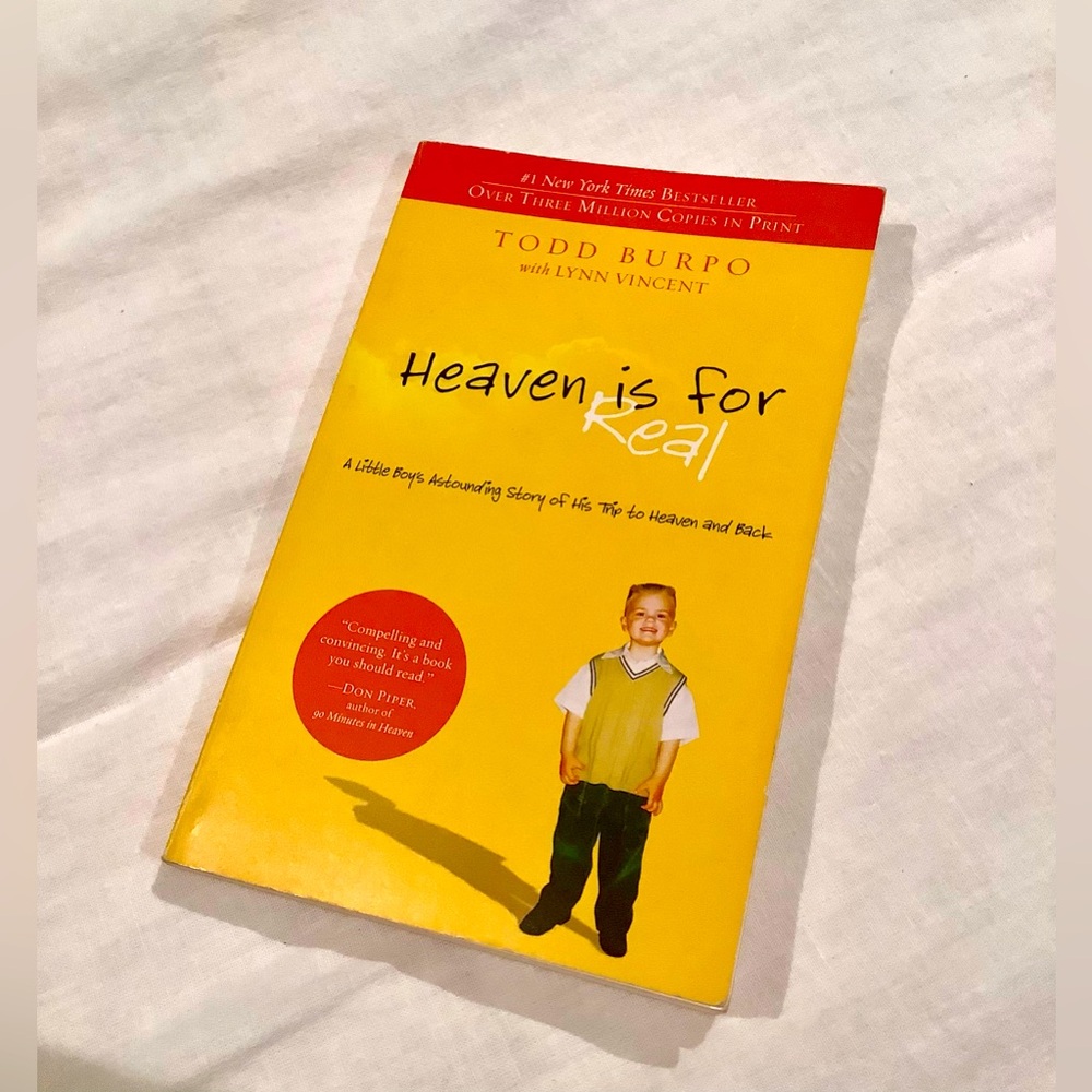 ✨Heaven is for Real by Todd Burpo